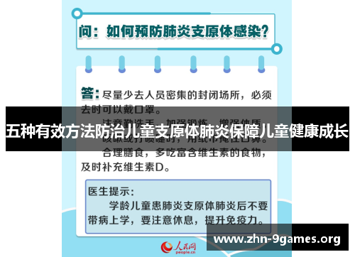 五种有效方法防治儿童支原体肺炎保障儿童健康成长